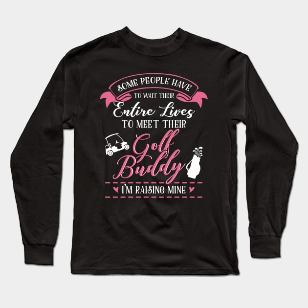 Golf Mom and Baby Matching T-shirts Gift Long Sleeve T-Shirt by KsuAnn